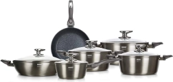 Комплект тенджери BANQUET Metallic Platinum, 11 части