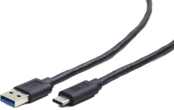 USB‑C към USB‑A 3.0 кабел, 1,8 m, черен