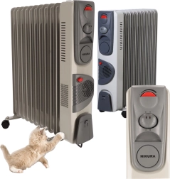 Маслен електрически радиатор NIKURA 11 ребра