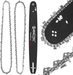 Комплект за верижен трион 18" – водеща шина и 2 вериги 0,325"