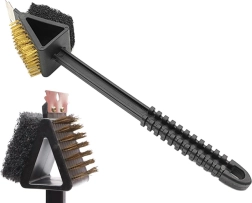 Скрапер и четка за грил 3в1 с дълга дръжка