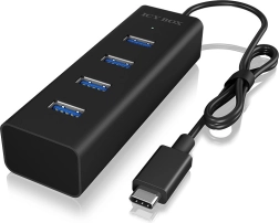 ICY BOX 4-портов USB‑C хъб (USB 3.0, 5 Gbit/s)
