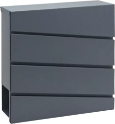 Пощенска кутия от поцинкована стомана с държач за вестници