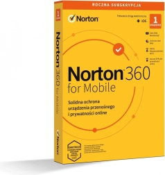 Norton 360 mobile – абонамент за 1 година за 1 потребител и 1 устройство