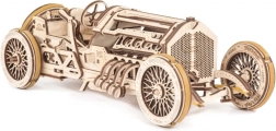 Ugears 3D дървени механични пъзели U9 състезателен автомобил Grand Prix