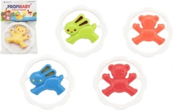 Детска дрънкалка и гризалка кръг – меченце или зайче