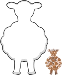 Неръждаема форма за изрязване овчица 7 cm