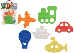 Пяна водни лепенки – превозни средства, 6 бр.