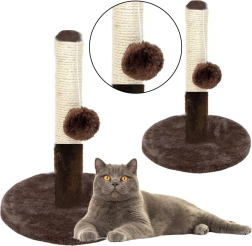 Котешка драскалка кула тъмнокафява 40 см x 30 см