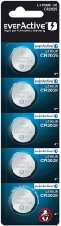 Бутонни батерии EverActive CR2025 3V, 5 бр.