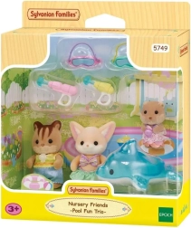 Sylvanian Families забавление в басейна Baby Trio