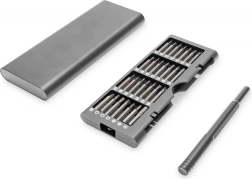 Precision 57-in-1 screwdriver set DIGITUS in aluminum case