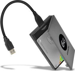 Адаптер AXAGON SlimPort 6 USB 3.0 към SATA 6G за бързо свързване на 2.5" SSD/HDD