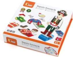 VIGA магнитна дървена игра за обличане – момче, 8 образа
