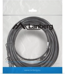 Захранващ кабел LANBERG CEE 7/7 – IEC 320 C13, VDE, 10 m, черен
