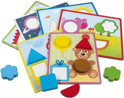 Дървена пъзел-вкладачка DETOA за деца от 2 години