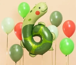 Foil balloon number 6 – turtle 57 × 86 cm
