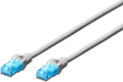 Пач кабел U/UTP кат. 5e PVC 1 м сив