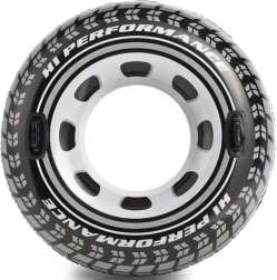 Надуваем плуващ кръг във форма на автомобилна гума с дръжки INTEX