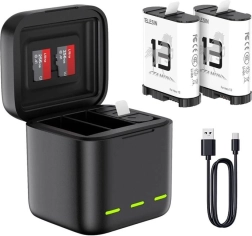 Триканално зарядно устройство Telesin за GoPro Hero 13 Black