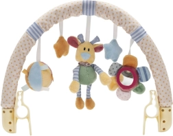 Stroller toy BABY MIX – flowers, teddy bear and stars