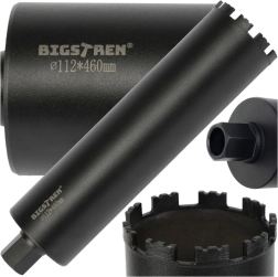 BIGSTREN Diamond Core Drill Bit 112 × 460 mm, 1.1/4 UNC thread