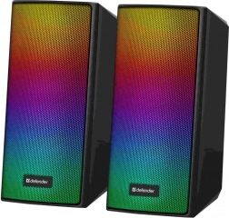 Компютърни колонки DEFENDER Spitfire 2.0 с Bluetooth и LED, 6 W