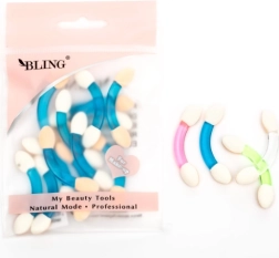 Двустранен пянов апликатор за сенки за очи BLING, комплект 12 бр.