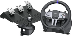 Геймърски волан PXN V9 Gen2 с педали и скоростен лост (PC, PlayStation, Xbox, Switch)
