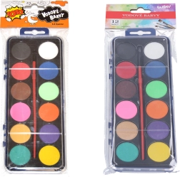 Акварелни бои 12 цвята с четка