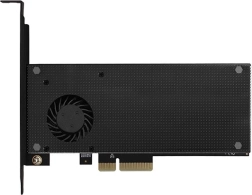 Internal PCIe x4 adapter for 1× M.2 NVMe M-key and 1× M.2 SATA B-key with active and passive cooling AXAGON