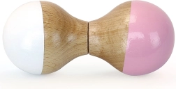 VILAC wooden rattle for babies, white-pink