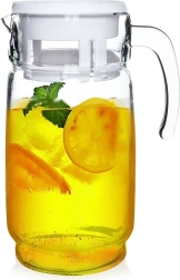 Стъклена кана с капак 2 л