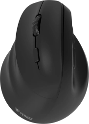 Ergonomic wireless vertical left-handed mouse with battery and dual connectivity WL + BT