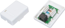 Wall-mounted UTP outlet Cat. 5e 1× RJ45