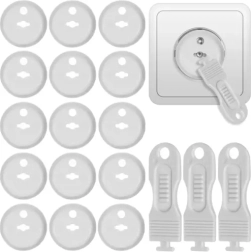 Предпазни капаци за контакти, бели