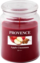 Ароматна свещ в стъкло ябълка и канела PROVENCE 95 часа