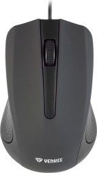 Wired USB Mouse with Rubber Surface, 3 Buttons