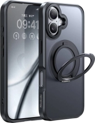 McDodo MagSafe case with stand for iPhone 16 black