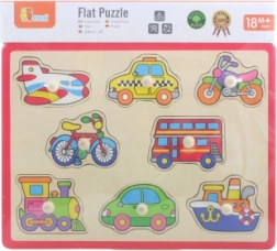 Wooden Transportation Puzzle with Knobs