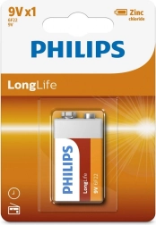 Батерия LongLife 9V 6F22