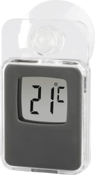 Window Digital Thermometer In/Out gray
