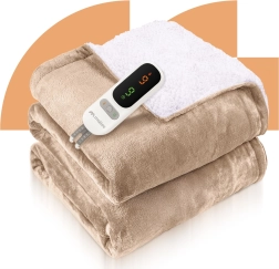 Електрическо отопляемо одеяло CozyHeat 160 W бежово