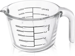 Glass kitchen measuring jug 500 ml