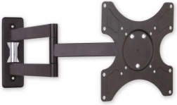 Wall mount LCD/LED 19-37" with double arm, 25 kg, black