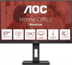 Монитор AOC 24 инча IPS HDMI DP Pivot високоговорители