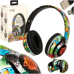 Безжични слушалки тип хедсет с Bluetooth и RGB подсветка