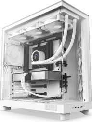Компютърна кутия NZXT H6 Flow бяла със страничен прозорец