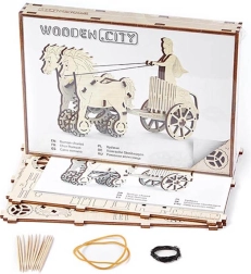 Дървен 3D пъзел – римска колесница WOODEN CITY