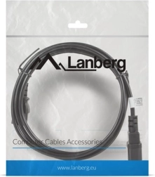 LANBERG удължителен захранващ кабел IEC C13–C14, 1,8 m, черен